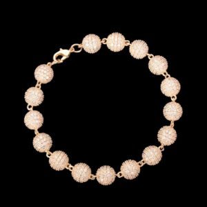 10MM Solid Round World's Tennis Iced Out Diamond Bracelet
