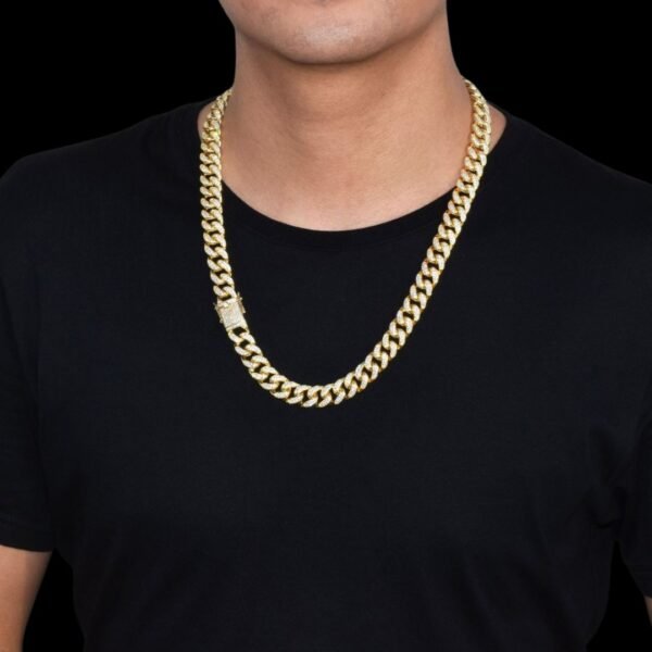 12MM Cuban Link Iced Out Diamond Necklace Chain