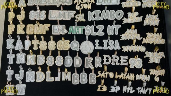 Baguette Edition Iced Out Personalized Custom Name Necklace Pendant