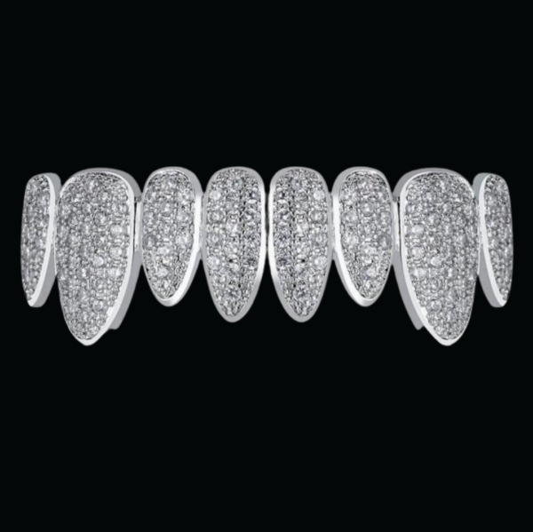 Punk Teeth Caps Cosplay Iced Out Diamond Grillz