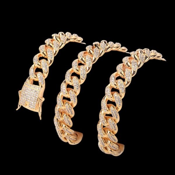 12MM Cuban Link Iced Out Diamond Necklace Chain