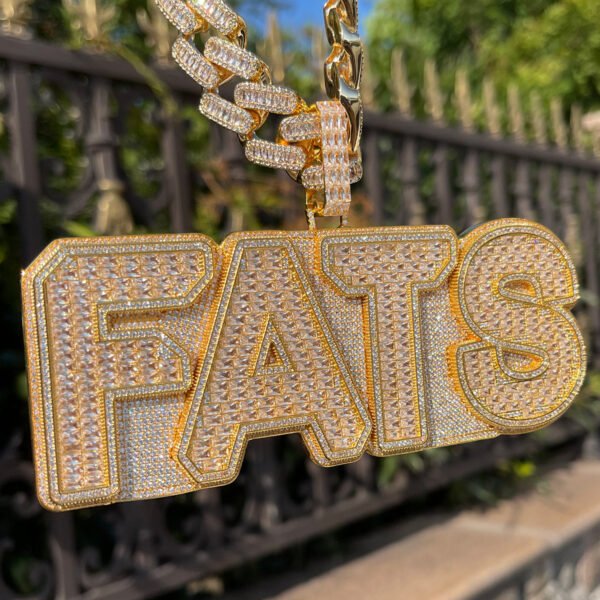 Baguette Edition Iced Out Personalized Custom Name Necklace Pendant