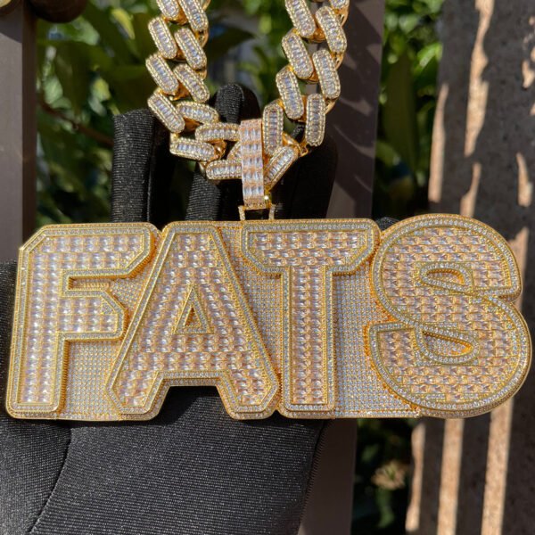 Baguette Edition Iced Out Personalized Custom Name Necklace Pendant