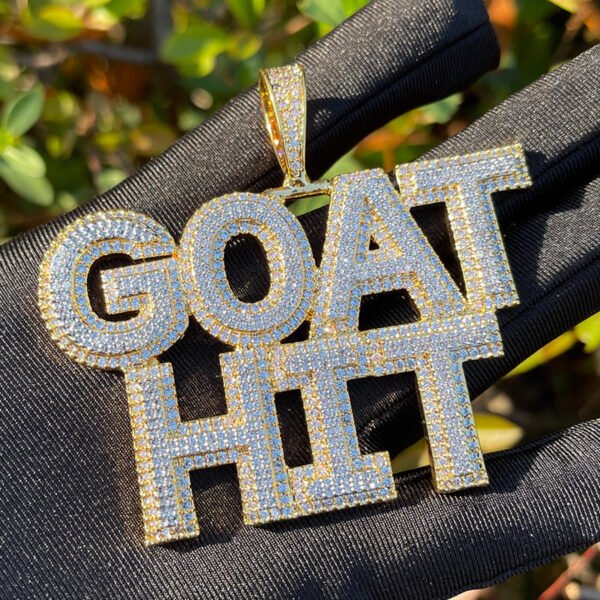 Tennis and Shine Iced Out Personalized Custom Name Necklace Pendant