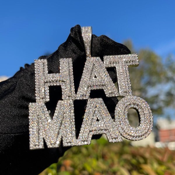 Tennis and Shine Iced Out Personalized Custom Name Necklace Pendant